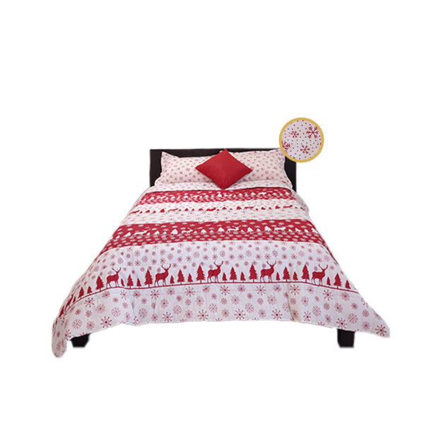Cobertor Reyes Rojo Navidad